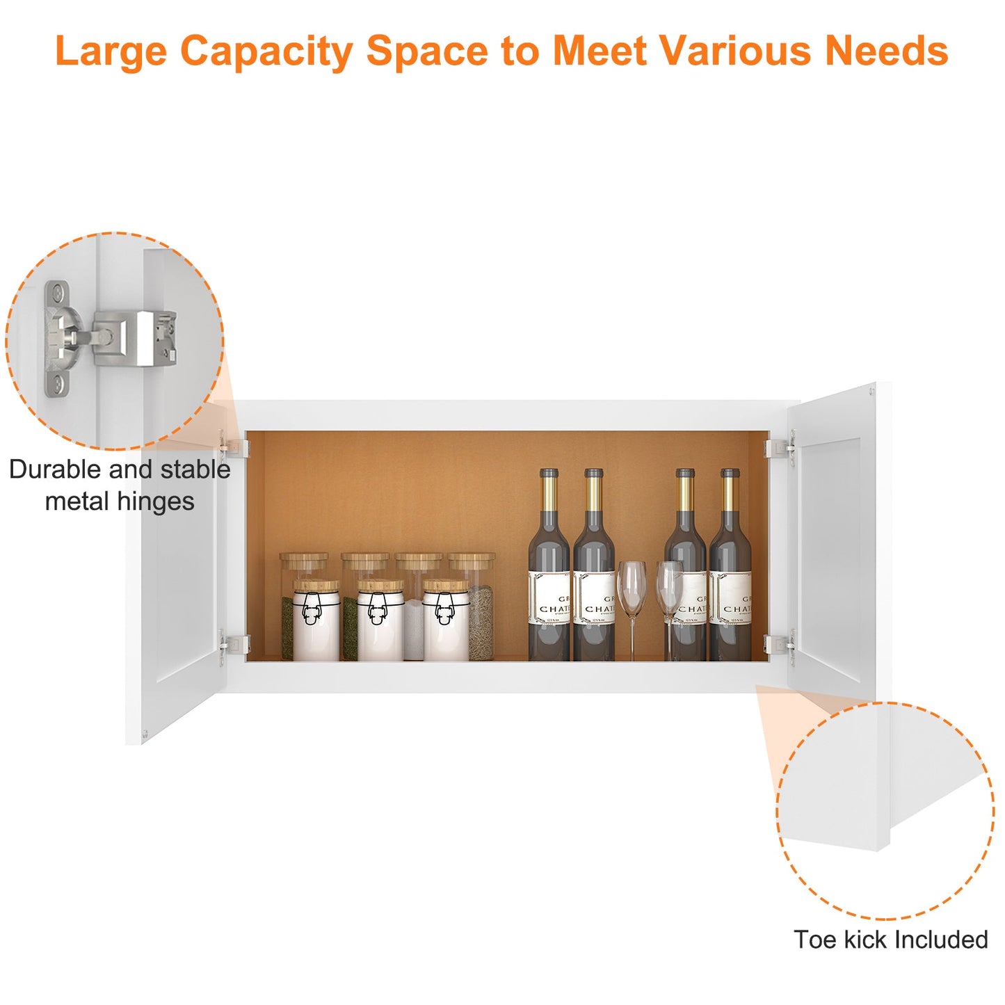 Medicine Cabinet Wall Mounted W361824