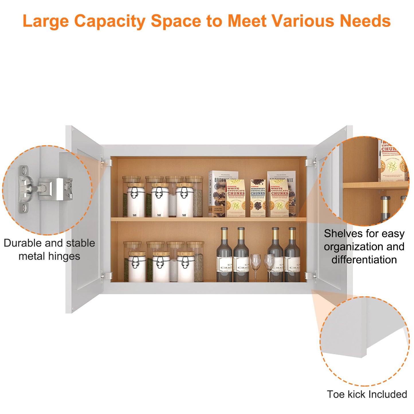 Medicine Cabinet Wall Mounted W362424