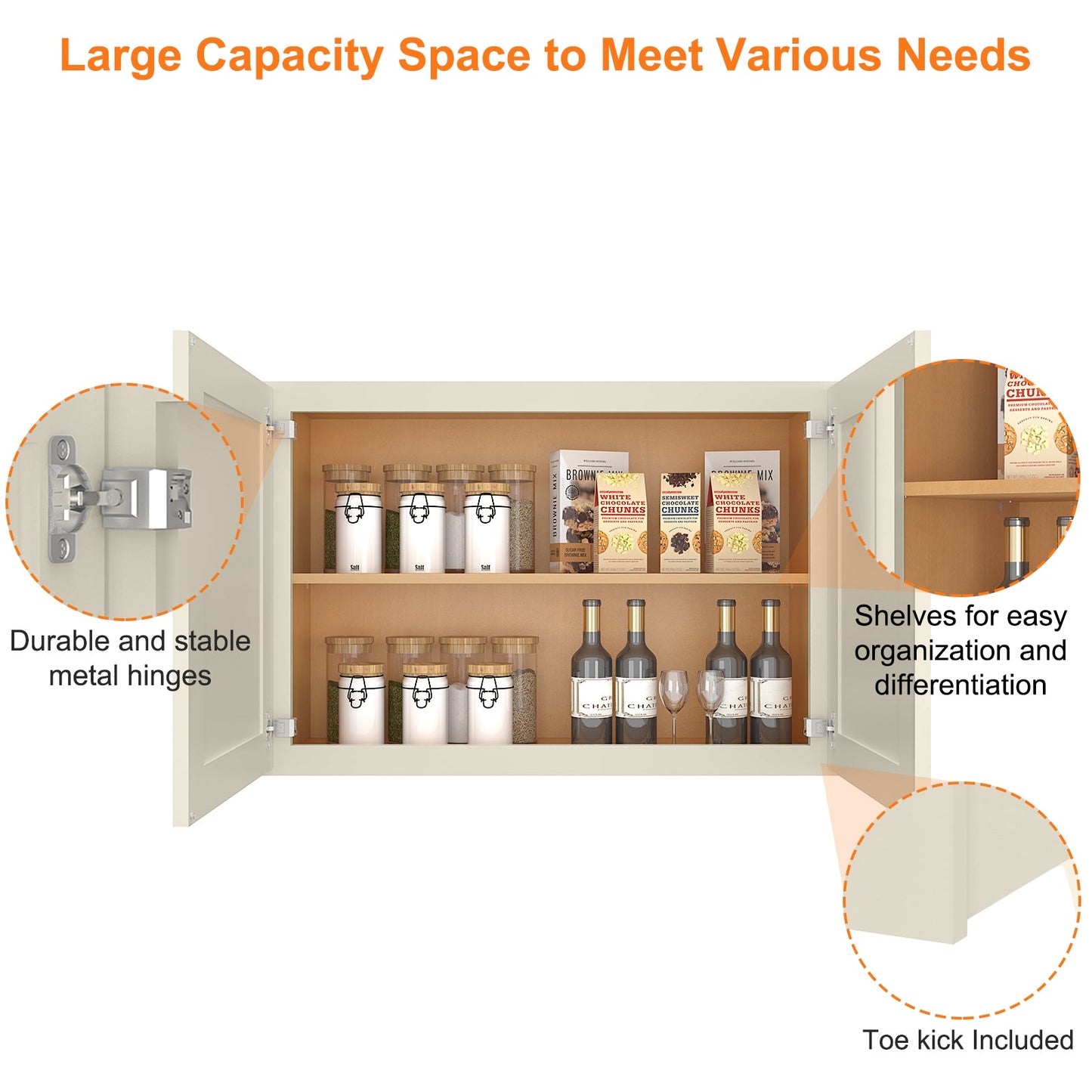 Medicine Cabinet Wall Mounted W362424