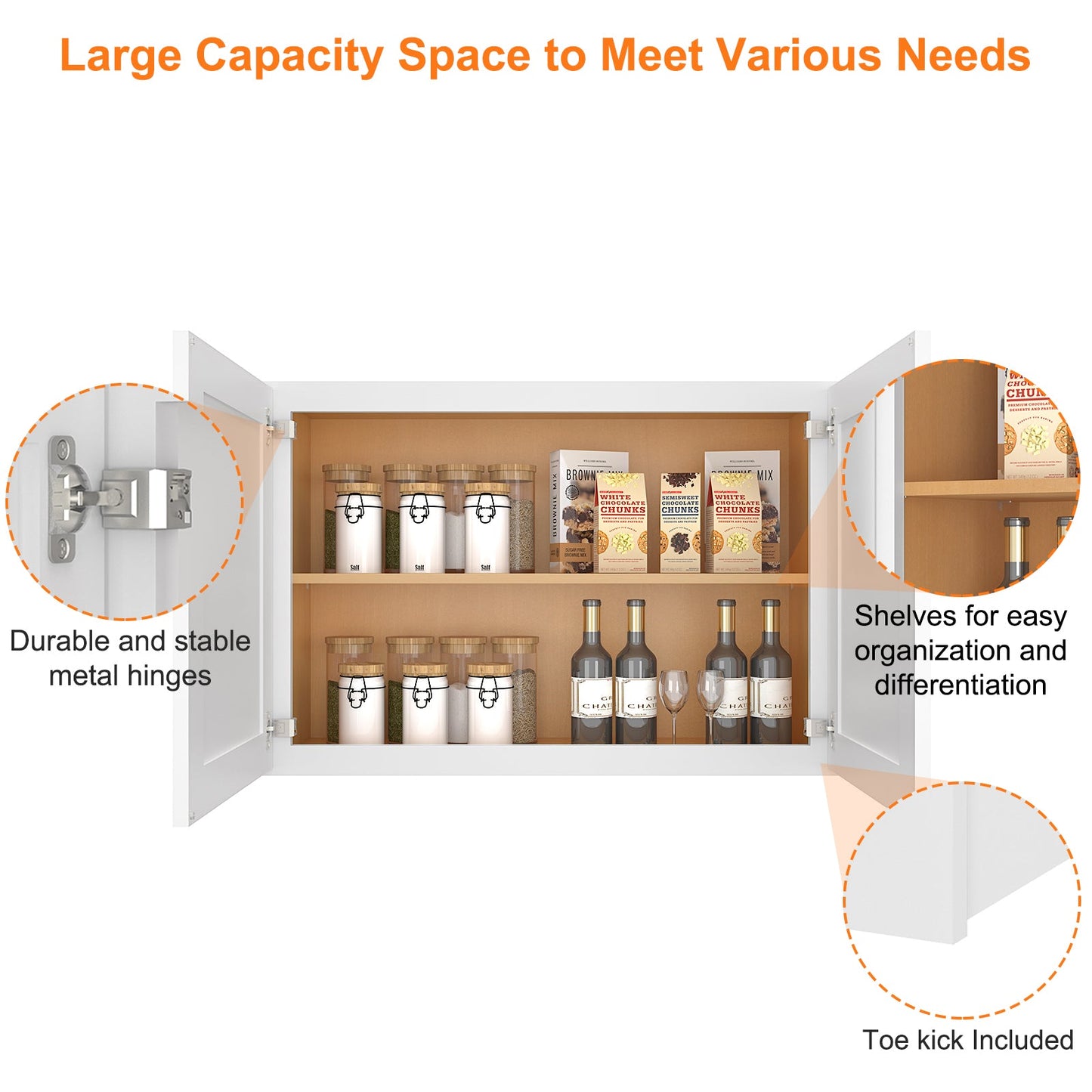 Medicine Cabinet Wall Mounted W362424