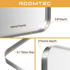 Lovmor Gold Bathroom Mirrors for Wall, 20X30 Inch Rounded Rectangle Mirror, Gold Bathroom Vanity Mirror, Metal Framed Wall-Mounted Mirror,Tempered Glass,（Horizontally or Vertically