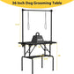 LOVMOR 36 Inch Dog Grooming Table,Foldable Pet Grooming Tables at Home with Adjustable Arm,Nooses, Mesh Tray