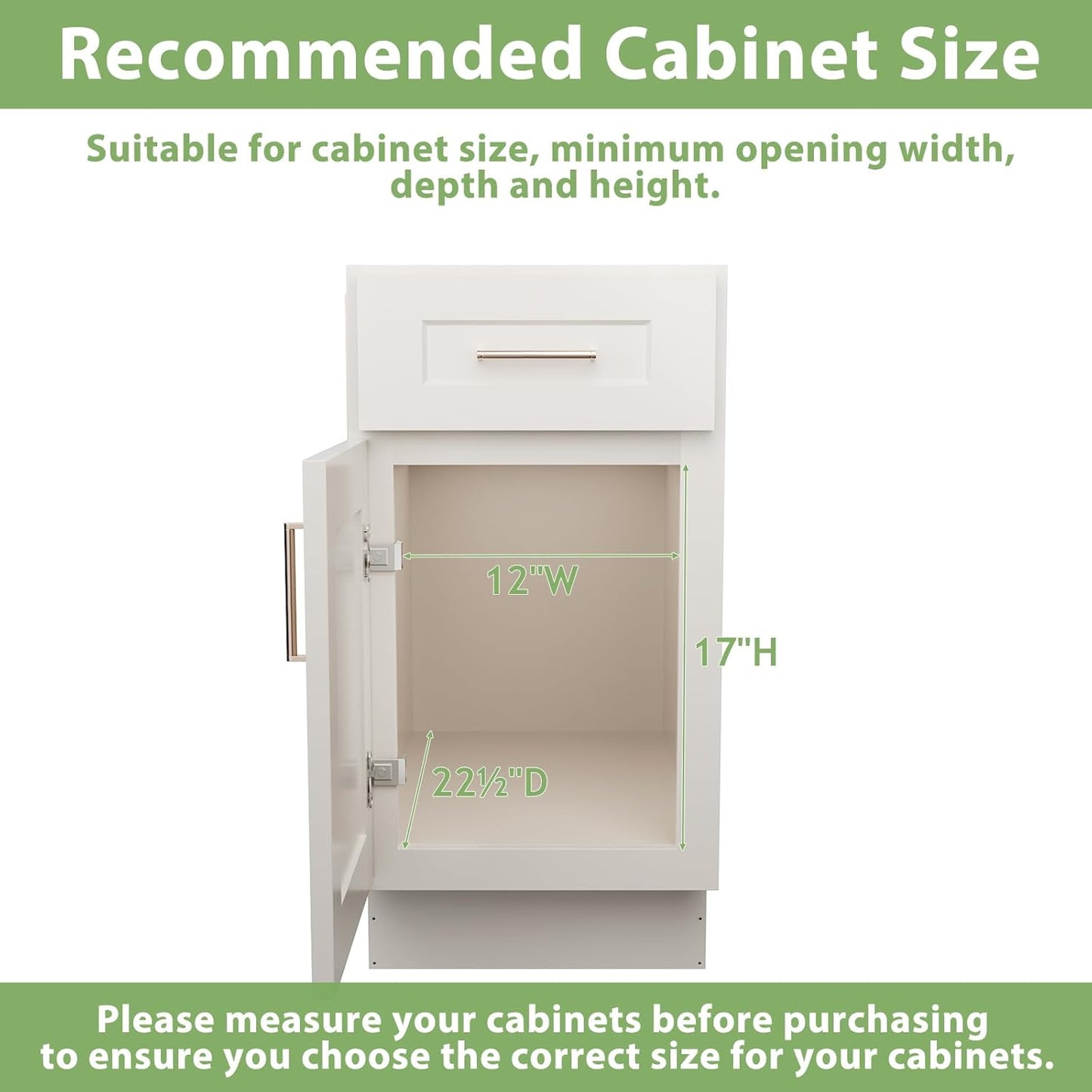 LOVMOR Pull Out Cabinet Organizer With Wooden Handle 10½" W x 21½" D 2-Tier Cabinet Drawer Pull Out Shelves Under Cabinet Storage for Kitchen