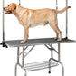 LOVMOR  46" Dog Grooming Table,Foldable Home Pet Bathing Station with Adjustable Height Arm/Noose/Mesh Tray