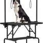 LOVMOR 36 Inch Dog Grooming Table,Foldable Pet Grooming Tables at Home with Adjustable Arm,Nooses, Mesh Tray