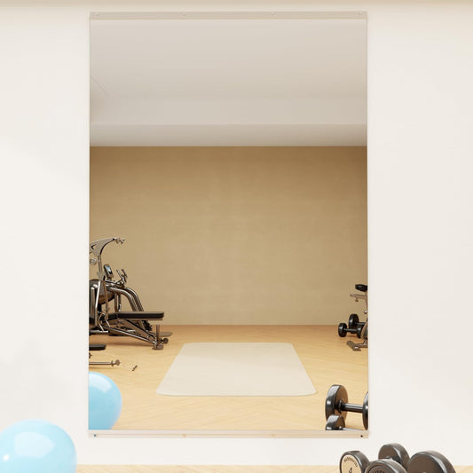 Hausvita Workout Mirrors for Home Gym 24'x48'', Large Wall Mirror Full Length for Fitness, Yoga, Big Wall Mounted Frameless Glass Mirror for Garage, Dance Studio, Bedroom