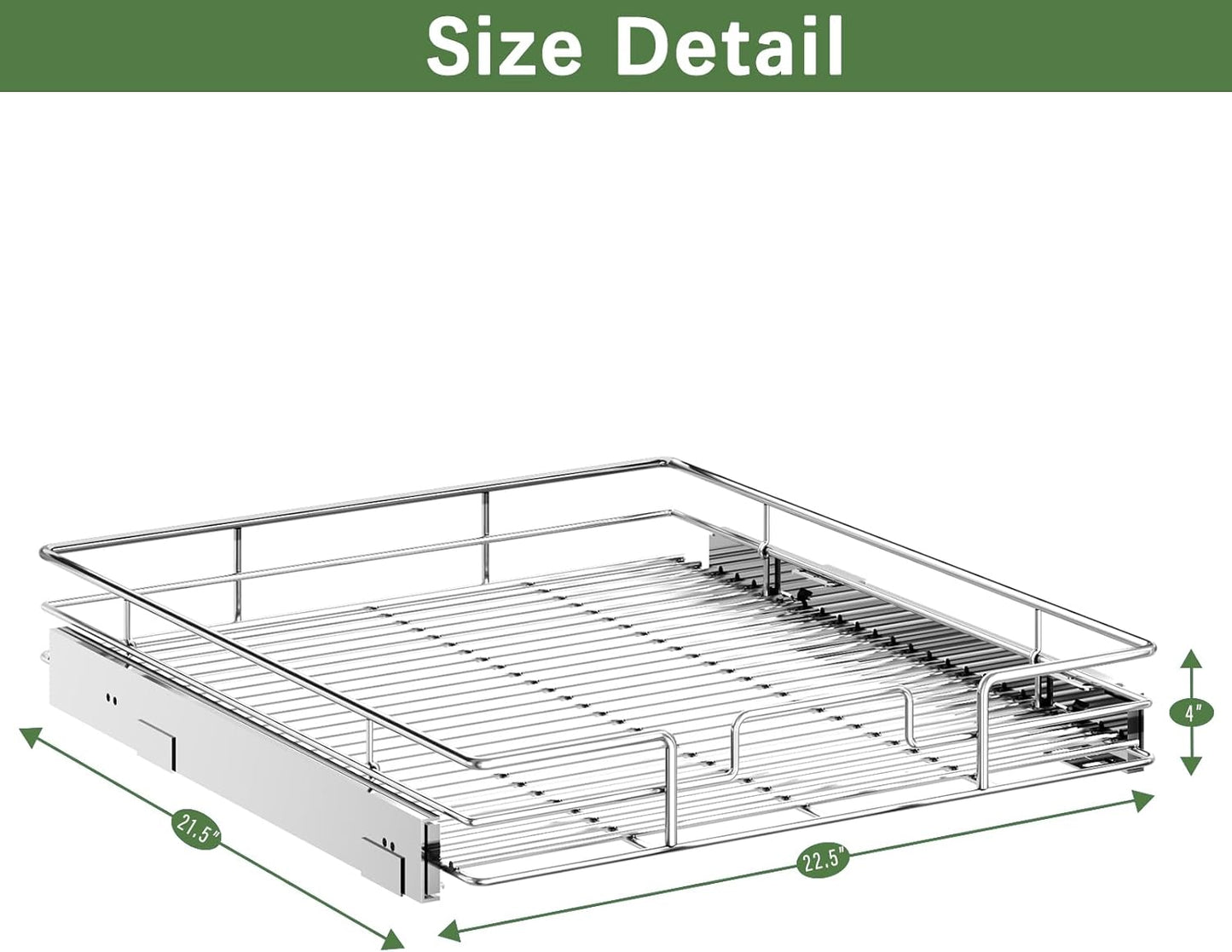 LOVMOR Pull Out Cabinet Organizer 30" W x 21½" D, Kitchen Cabinet Pull Out Shelves Slide Out Storage