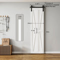 LOVMOR Bifold Barn Door,Bi-Fold Sliding Closet Doors,Pine,No Assembly Required,Without Hardware Kit