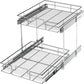 LOVMOR 2 Tier Individual Pull Out Cabinet Organizer 11"W x 21"D, Slide Out Kitchen Cabinet Storage Sliding Shelves