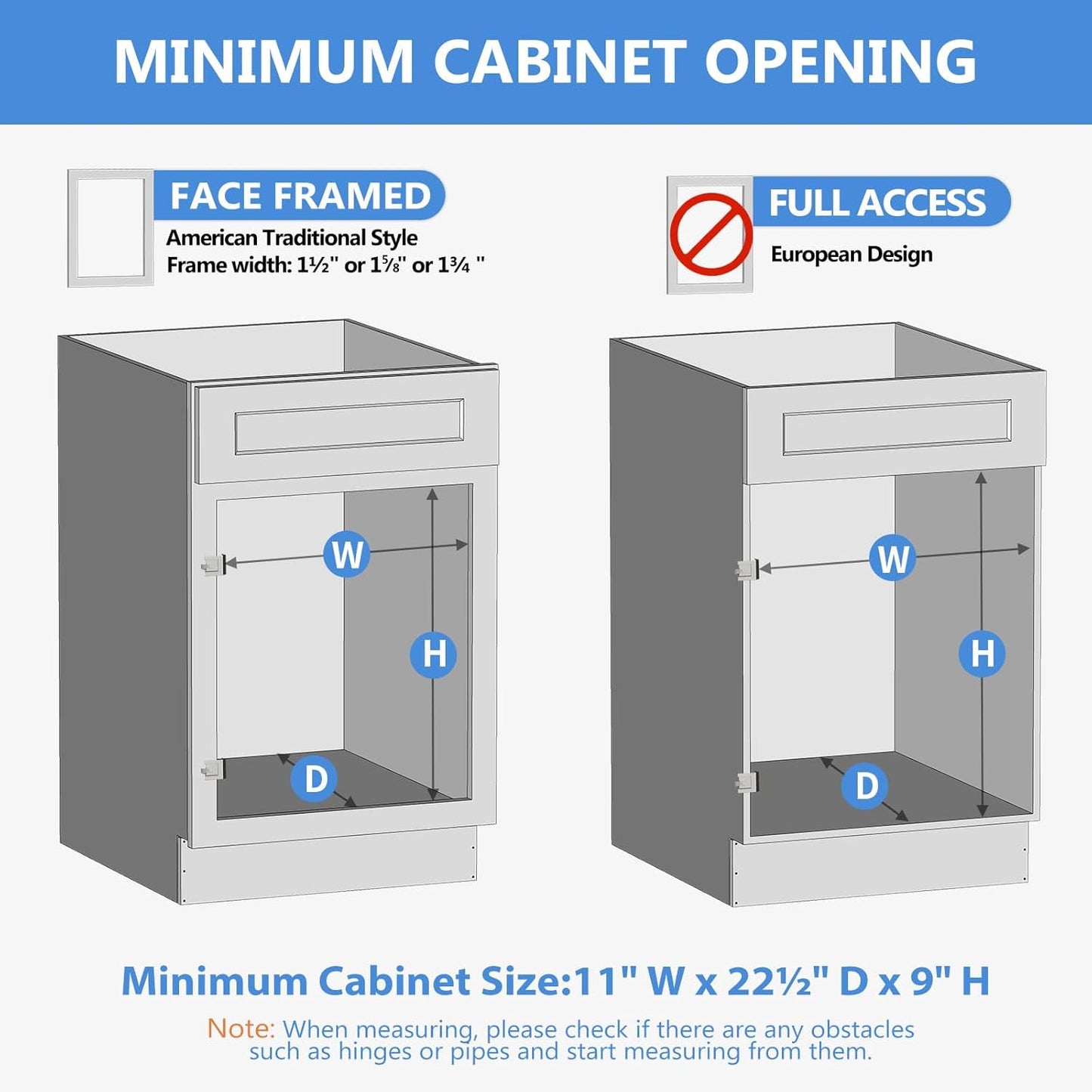 LOVMOR Pull Out Cabinet Organizer with Full Extension Rail Slides, Pull Out Shelf for Kitchen Cabinet Pantry, Beveled 8" High Pull out Drawer Storage Organizer with U Bracket, 10½"W×21"D, Hard Close