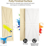 LOVMOR Bifold Barn Door,Bi-Fold Sliding Closet Doors,Pine,No Assembly Required,Without Hardware Kit