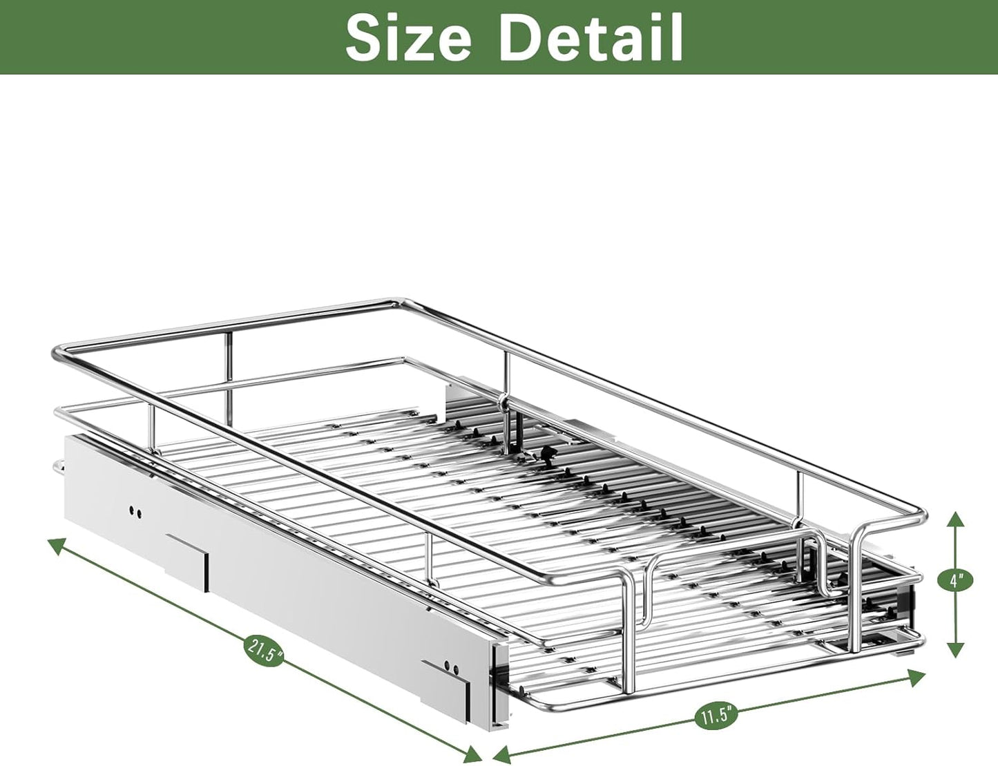 LOVMOR Pull Out Cabinet Organizer 30" W x 21½" D, Kitchen Cabinet Pull Out Shelves Slide Out Storage