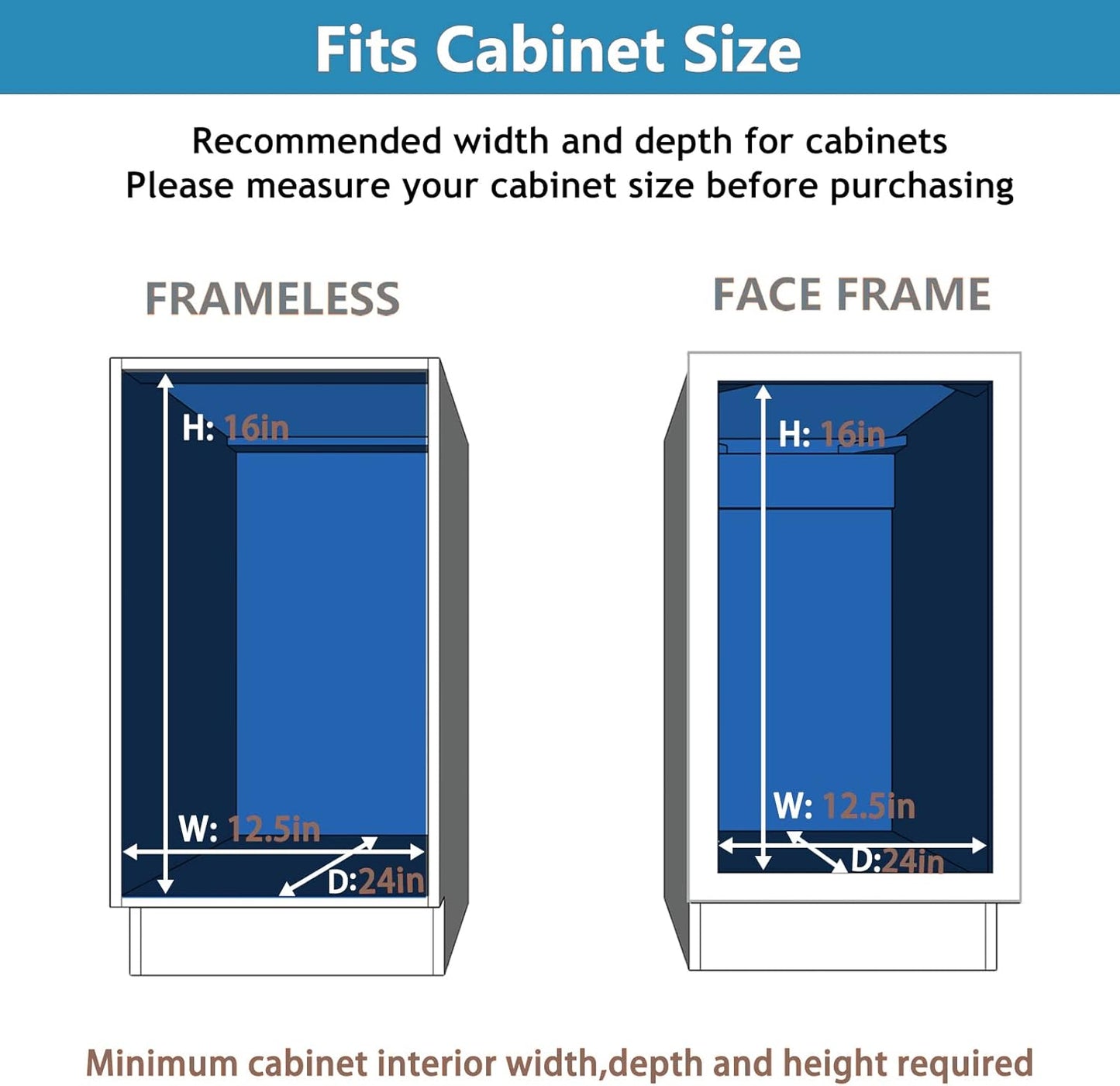 LOVMOR 2 Tier Individual Pull Out Cabinet Organizer 11"W x 21"D, Slide Out Kitchen Cabinet Storage Sliding Shelves