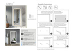 Full Length Backlit Mirror Lighted Vanity Body Induction Mirror