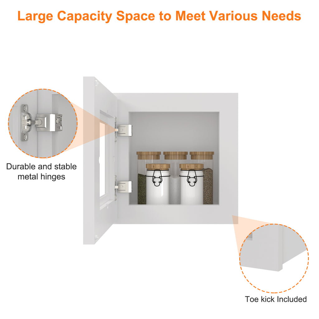 Medicine Cabinet Wall Mounted W1212GD