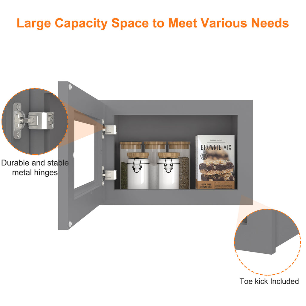 Medicine Cabinet Wall Mounted W1812GD