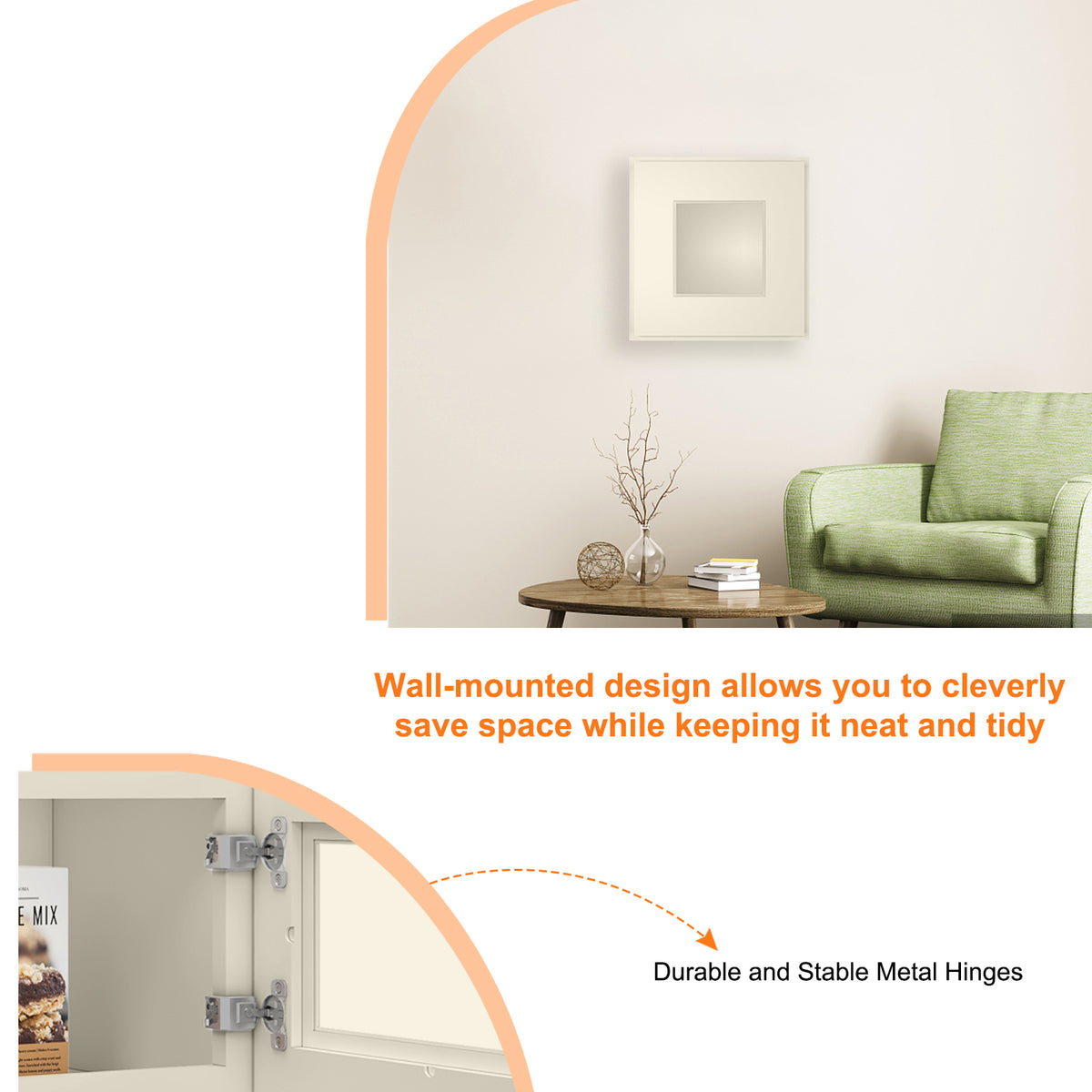 Medicine Cabinet Wall Mounted W1812GD