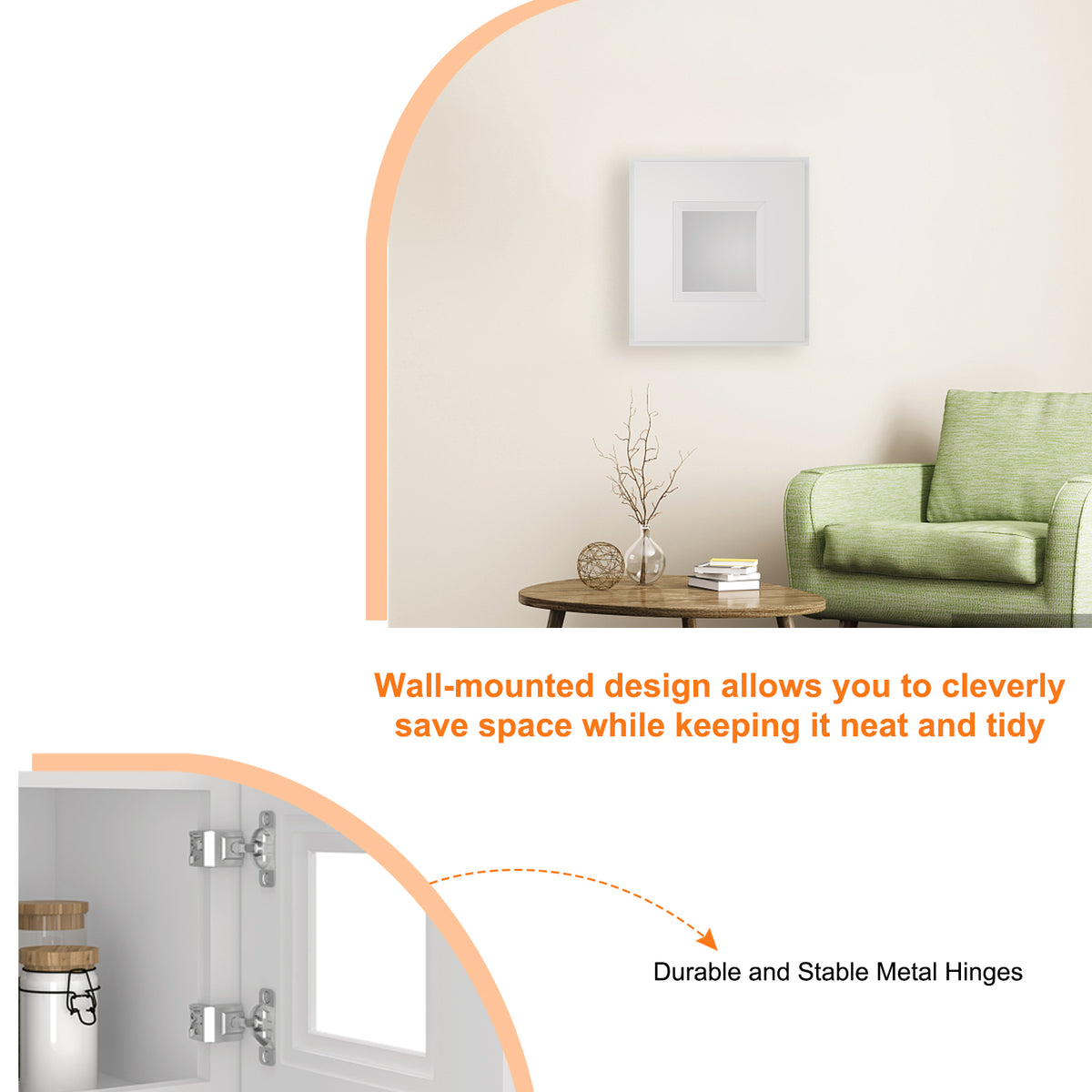 Medicine Cabinet Wall Mounted W1812GD