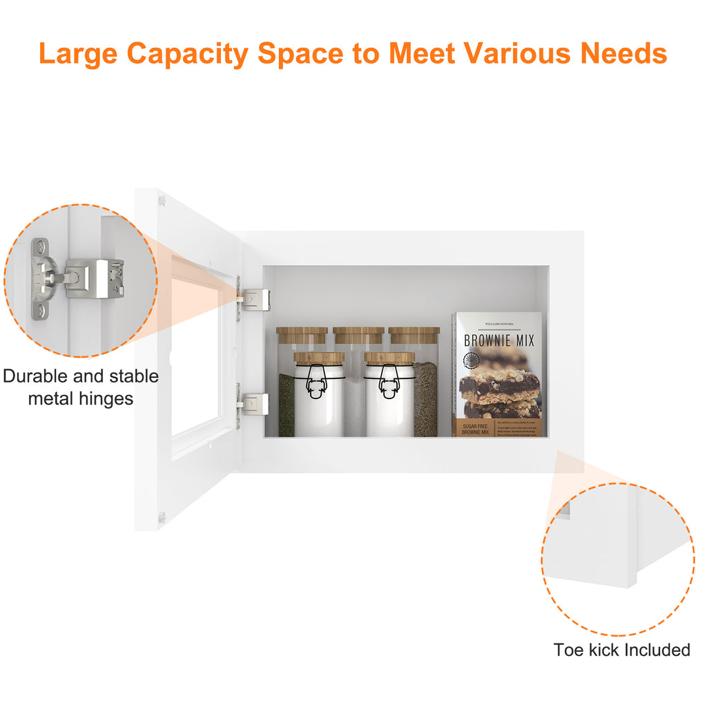 Medicine Cabinet Wall Mounted W1812GD