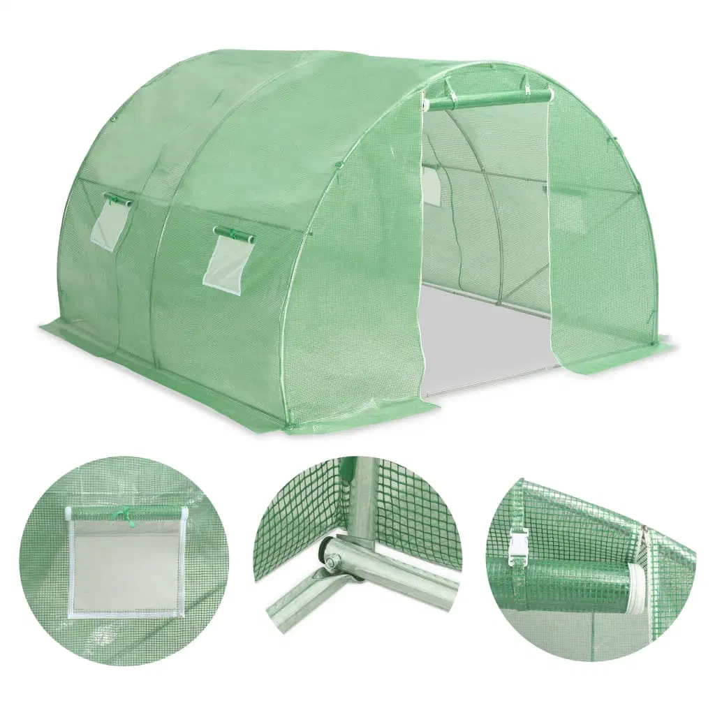 Spacious Greenhouse - 96.9 sq ft Coverage (118.1" x 118.1" x 78.7")