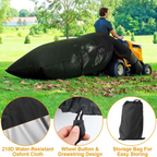 54 Cubic Feet Lawn Tractor Leaf Bag: Standard Garden Waste Collection System with 112-Inch Opening