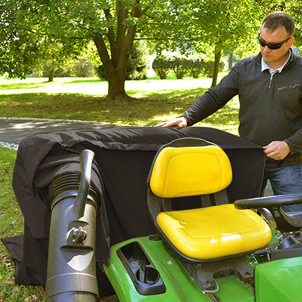 54 Cubic Feet Lawn Tractor Leaf Bag: Standard Garden Waste Collection System with 112-Inch Opening