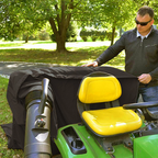 54 Cubic Feet Lawn Tractor Leaf Bag: Standard Garden Waste Collection System with 112-Inch Opening