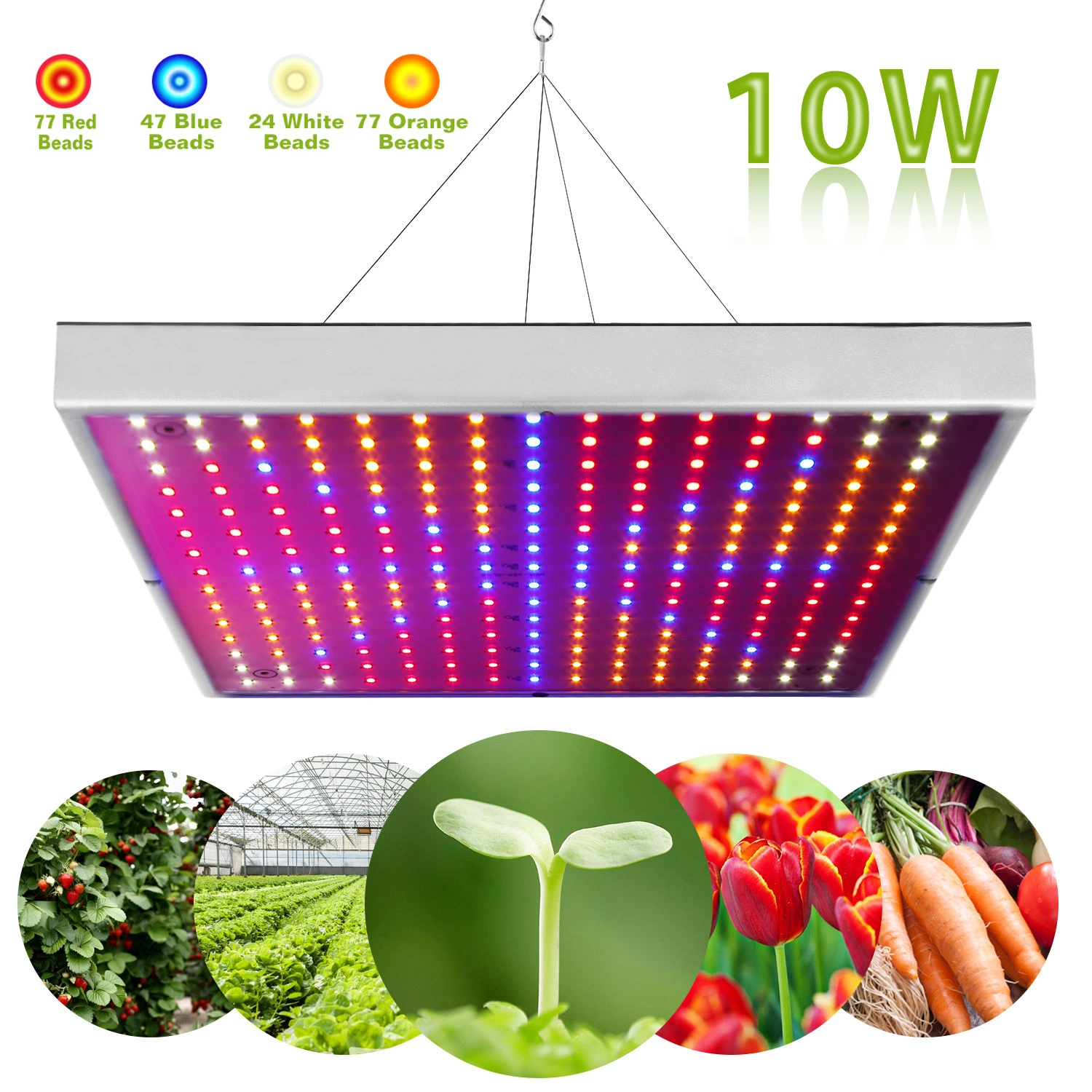 Full Spectrum LED Grow Light - 225 LEDs Indoor Plant Lamp for Optimal ...