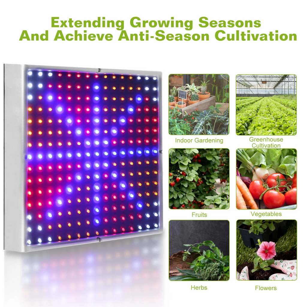 Full Spectrum LED Grow Light - 225 LEDs Indoor Plant Lamp for Optimal Growth