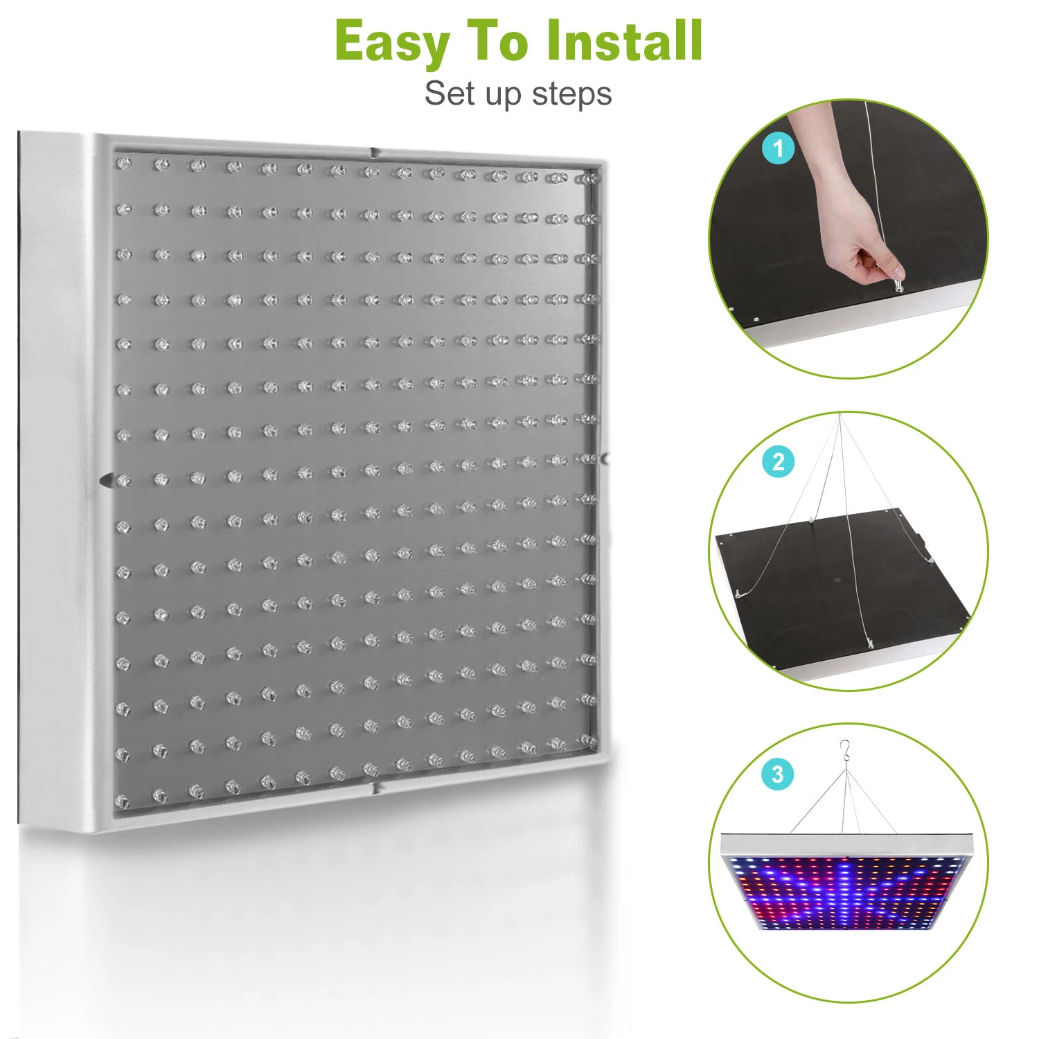 Full Spectrum LED Grow Light - 225 LEDs Indoor Plant Lamp for Optimal Growth