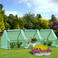 Compact Outdoor Mini Greenhouse - Three-Section Conservatory for Plant Protection and Growth