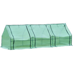 Compact Outdoor Mini Greenhouse - Three-Section Conservatory for Plant Protection and Growth