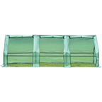 Compact Outdoor Mini Greenhouse - Three-Section Conservatory for Plant Protection and Growth