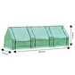 Compact Outdoor Mini Greenhouse - Three-Section Conservatory for Plant Protection and Growth
