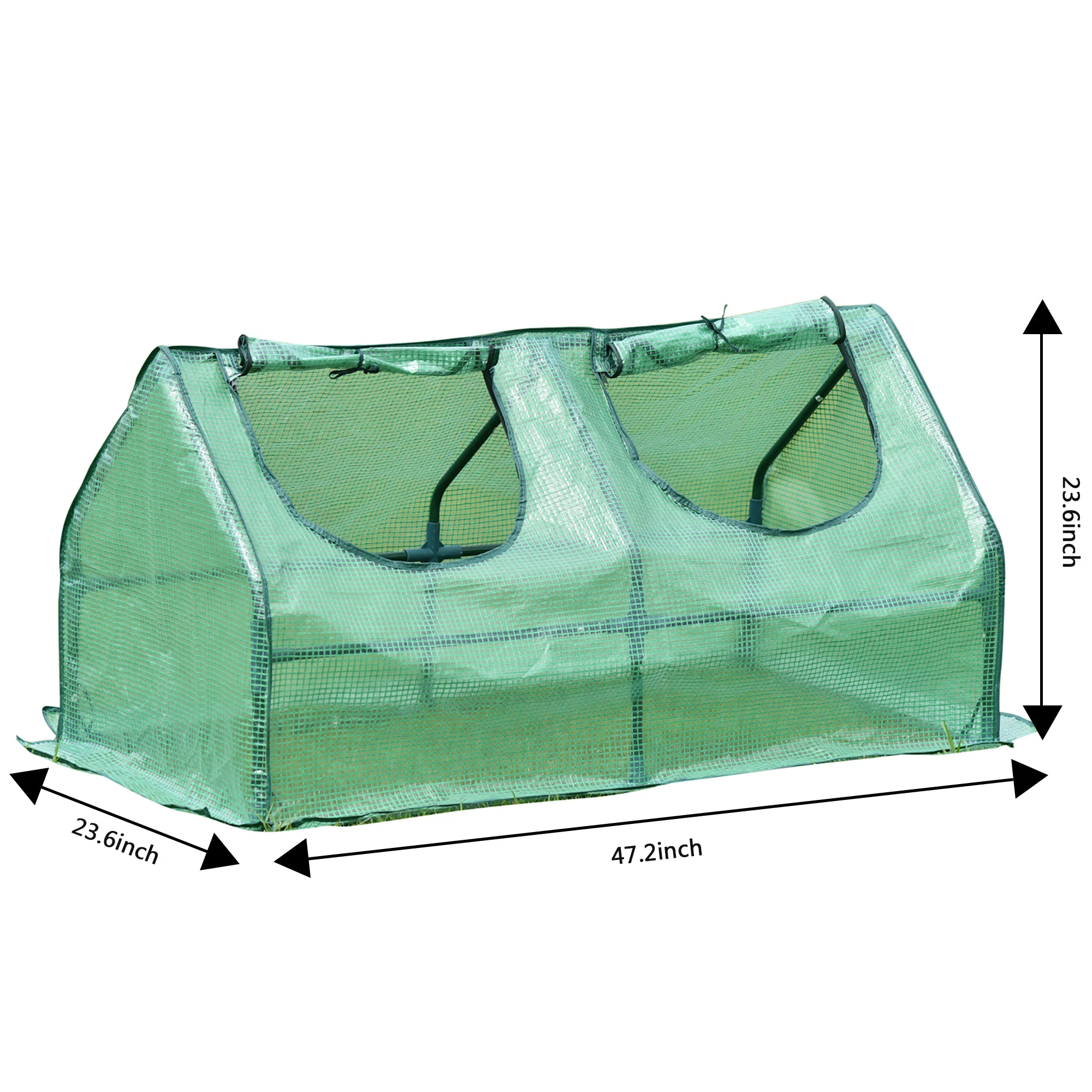 Outdoor Mini Greenhouse with Round Entrance - Protective Conservatory for Plants