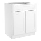 24"D Birch Solid Wood X 27"W X 34-1/2"H Base Kitchen Cabinet B27