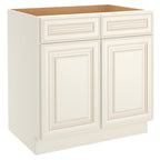 24"D*33"W*34.5"H Birch Solid Wood Base Kitchen Cabinet B33