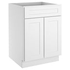 24"D Birch Solid Wood X 24"W X 34-1/2"H Base Kitchen Cabinet B24