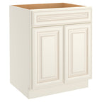 24"D Birch Solid Wood X 27"W X 34-1/2"H Base Kitchen Cabinet B27