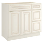 21"Dx36"Wx34-1/2"H Birch Solid Wood Bath Vanity Cabinet without Top V3621DR