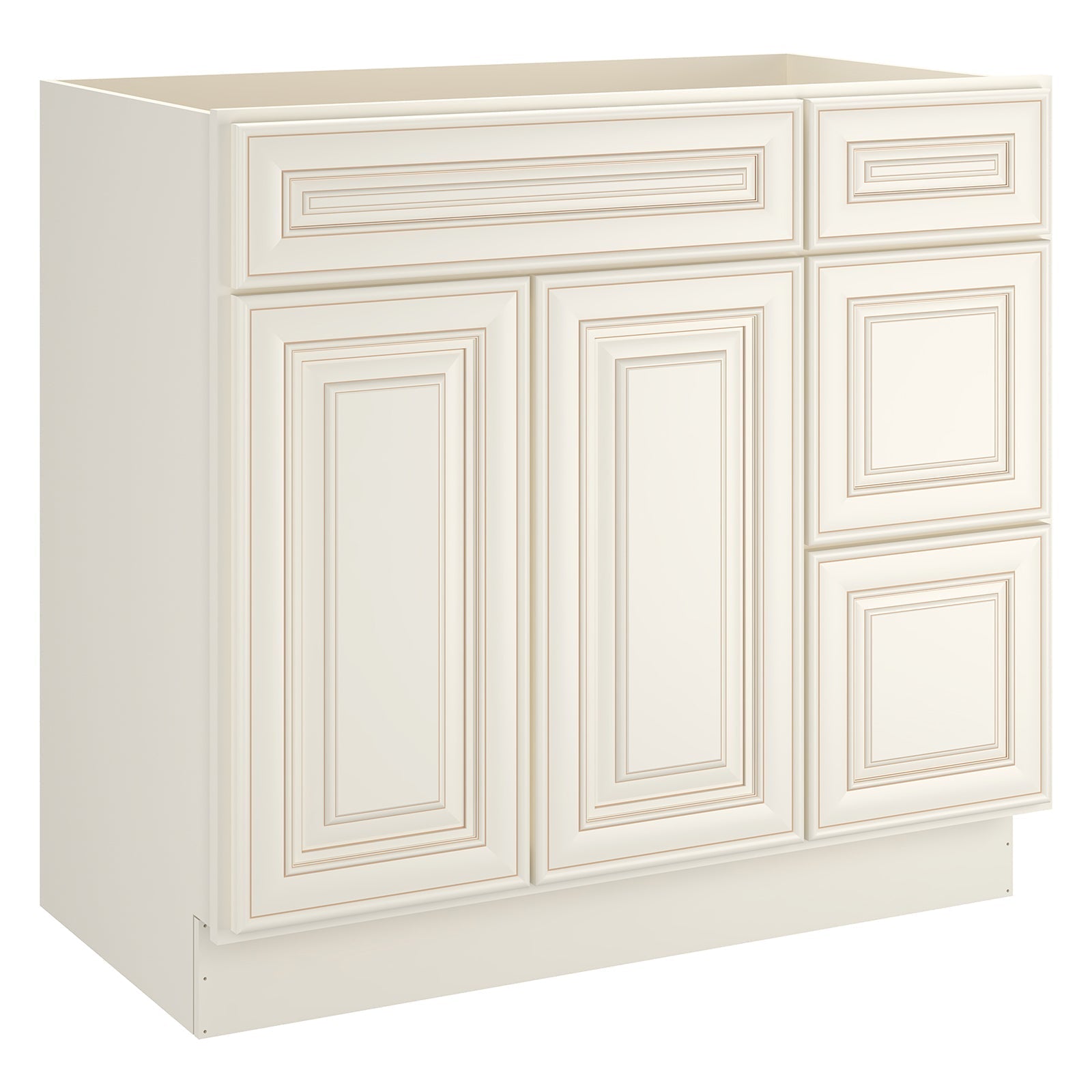21"Dx36"Wx34-1/2"H Birch Solid Wood Bath Vanity Cabinet without Top V3621DR