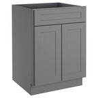 24"D Birch Solid Wood X 24"W X 34-1/2"H Base Kitchen Cabinet B24