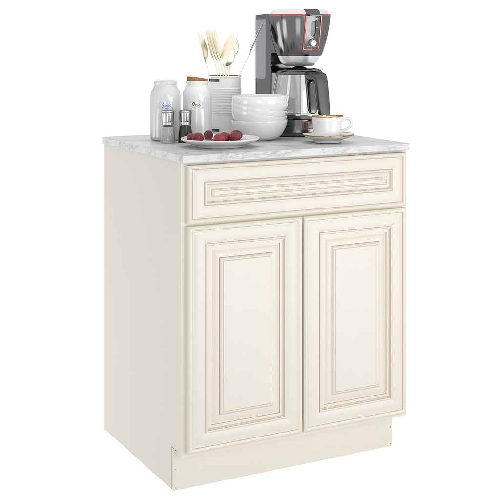 24"D Birch Solid Wood X 27"W X 34-1/2"H Base Kitchen Cabinet B27