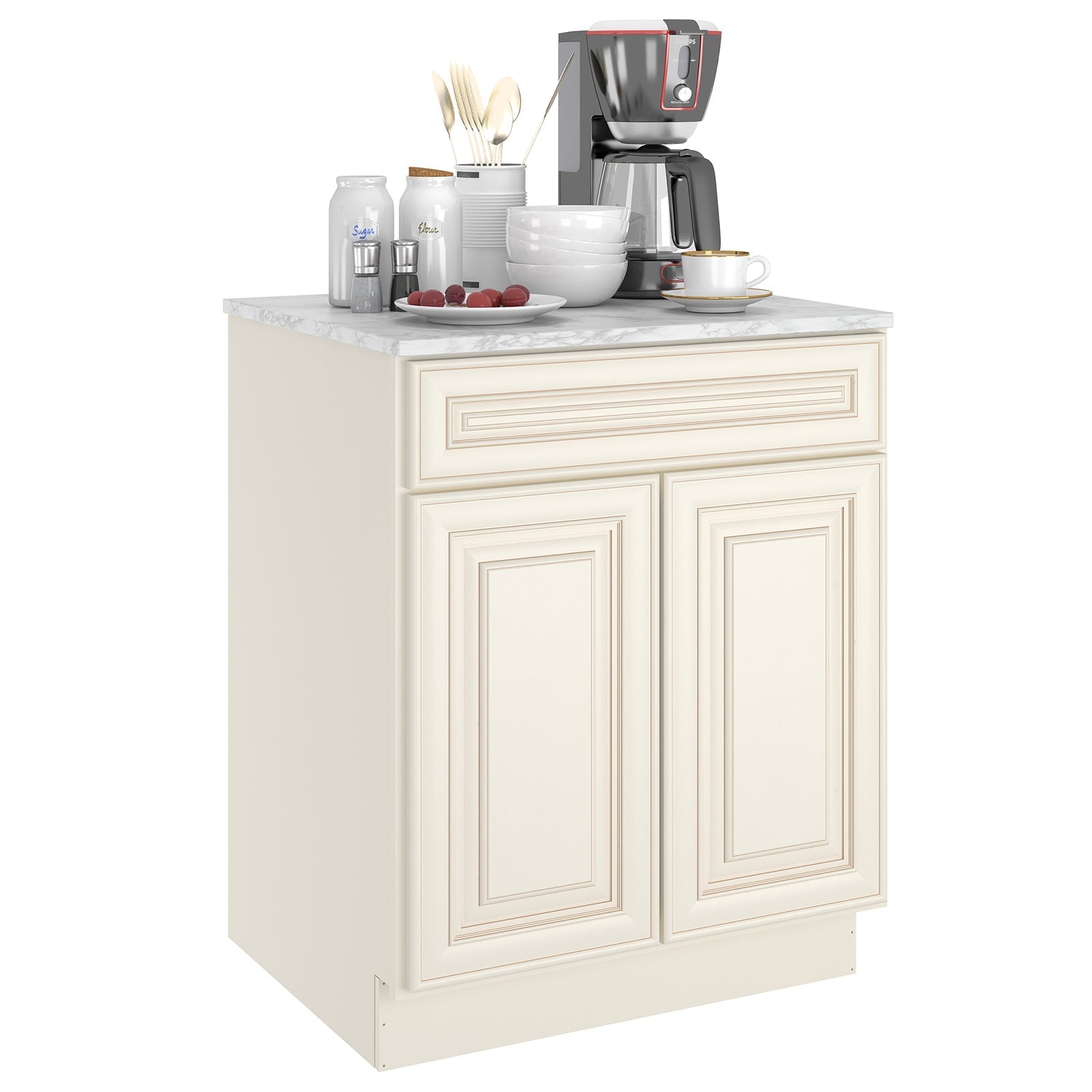 24"D Birch Solid Wood X 27"W X 34-1/2"H Base Kitchen Cabinet B27