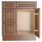 21"Dx30"Wx34-1/2"H Birch Solid Wood Bath Vanity Cabinet without Top V3021DL