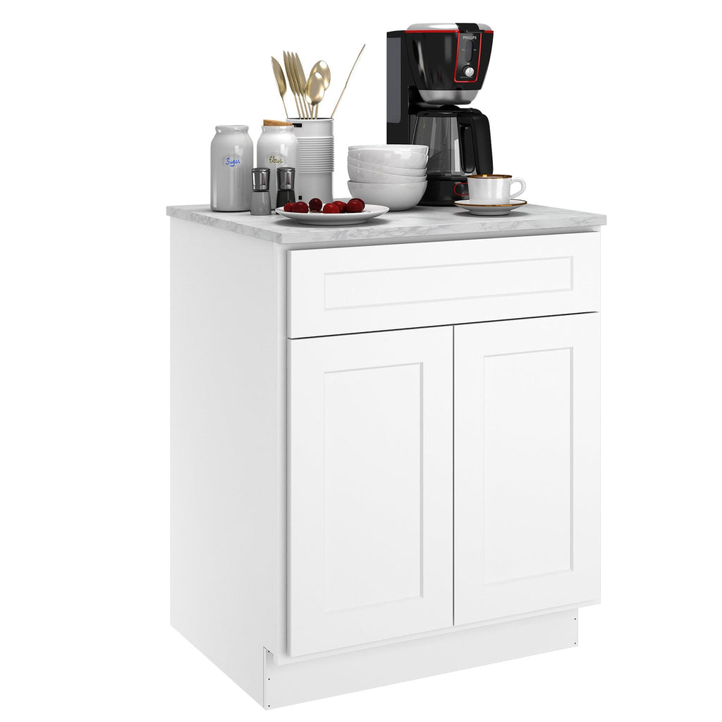 24"D Birch Solid Wood X 27"W X 34-1/2"H Base Kitchen Cabinet B27