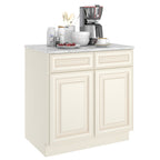 24"D*33"W*34.5"H Birch Solid Wood Base Kitchen Cabinet B33