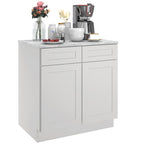 24"D*33"W*34.5"H Birch Solid Wood Base Kitchen Cabinet B33