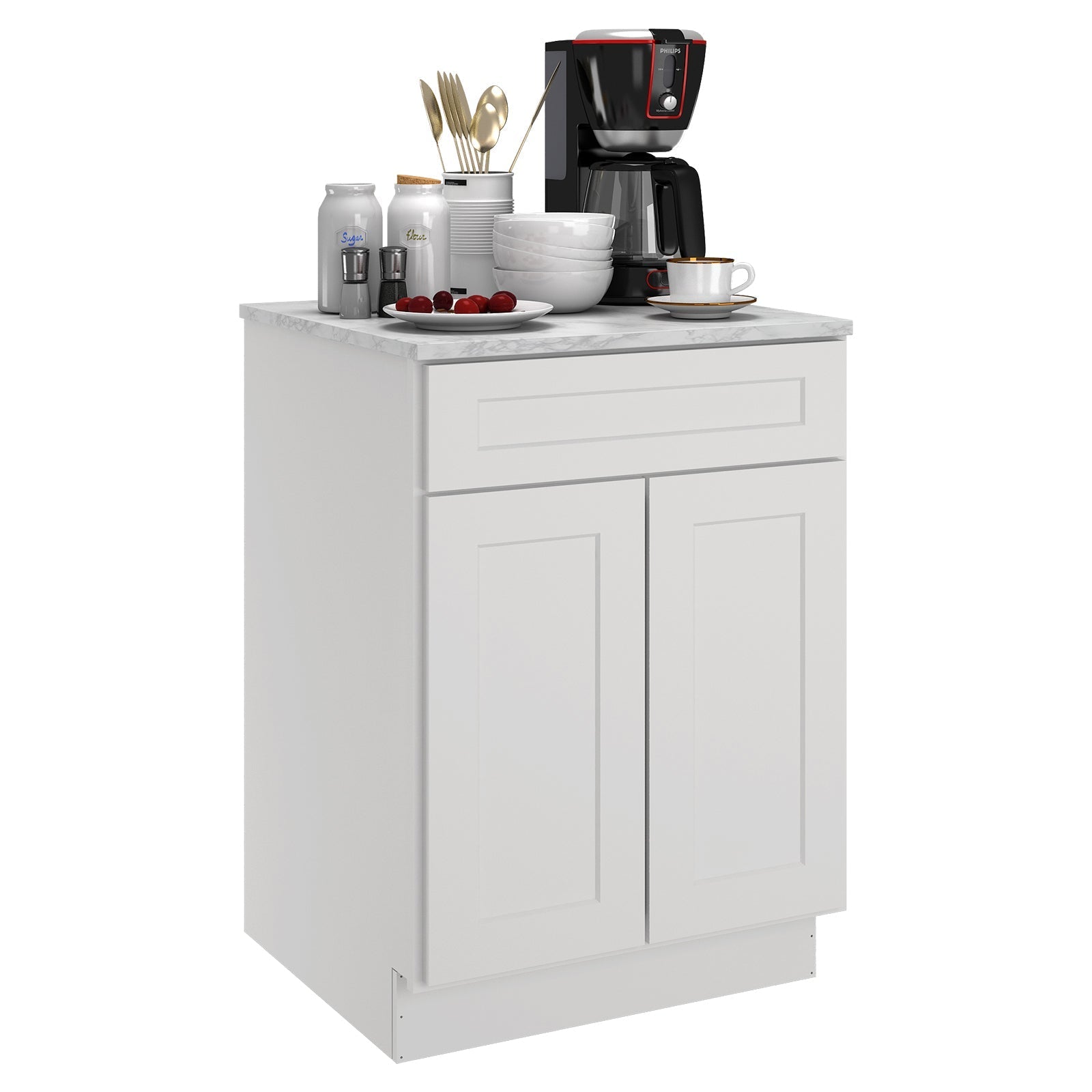 24"D Birch Solid Wood X 24"W X 34-1/2"H Base Kitchen Cabinet B24