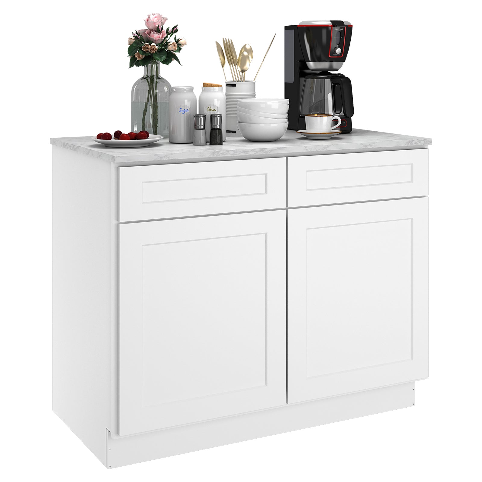 24"D*42"W*34.5"H Birch Solid Wood Base Kitchen Cabinet B42